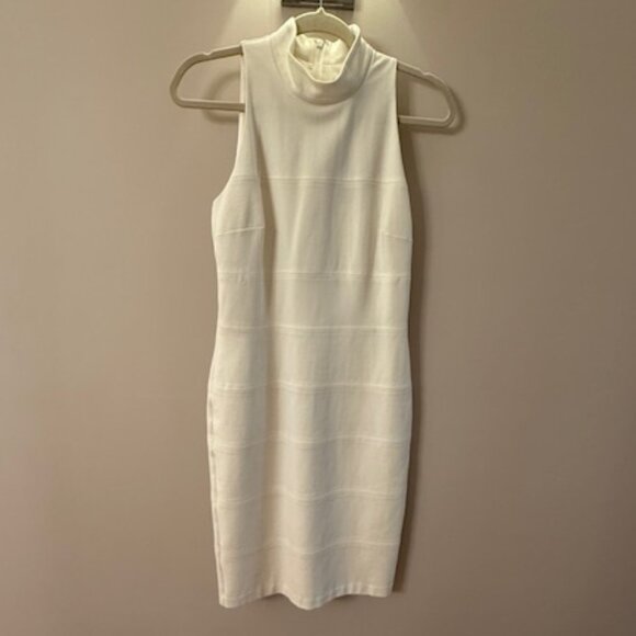 White House Black Market Winter White Bodycon sleeveless dress size 4 - Picture 6 of 6